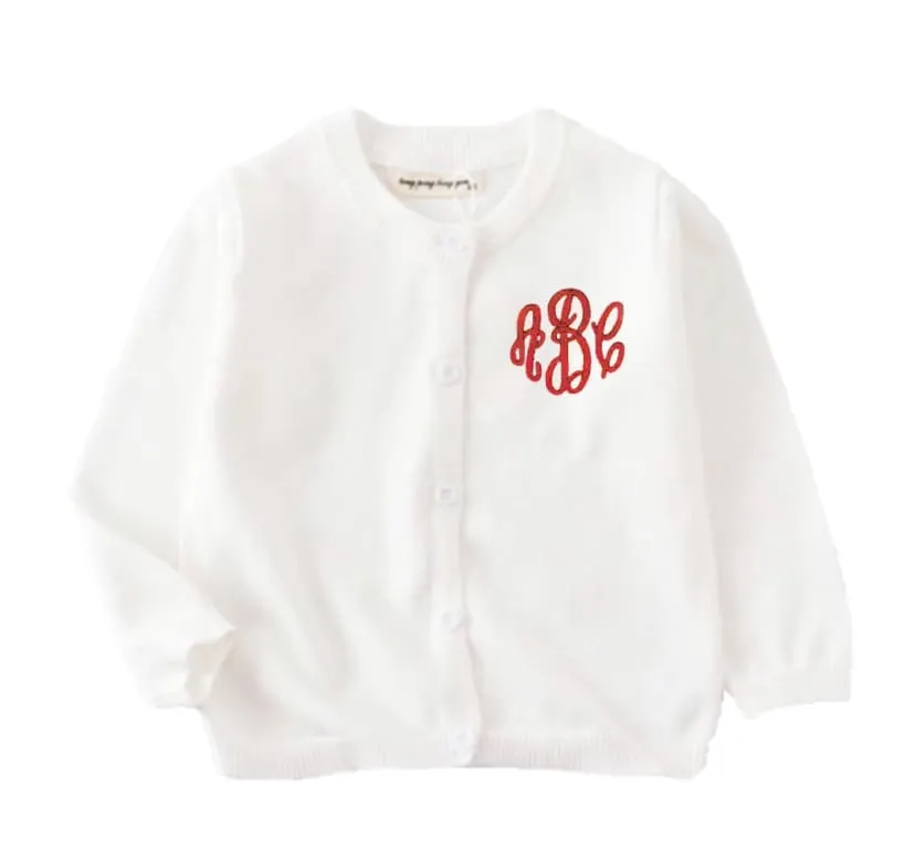 PREORDER - Monogrammed Cardigans