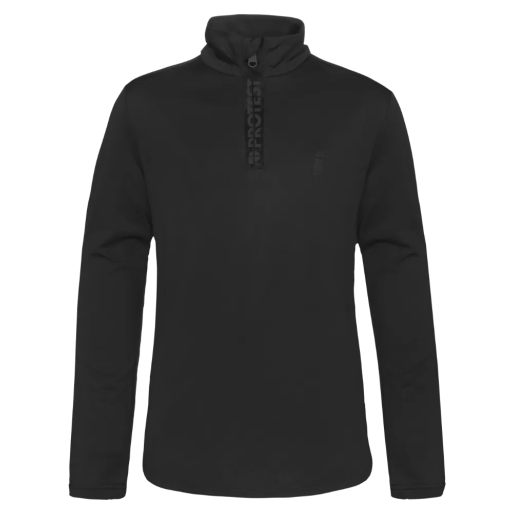 Protest Will 1/4 Zip Top Mens - True Black