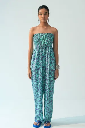 Purple Off-Shoulder Jumpsuit