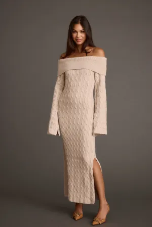 Rhiannon Dusty Rose Sweater Maxi Dress