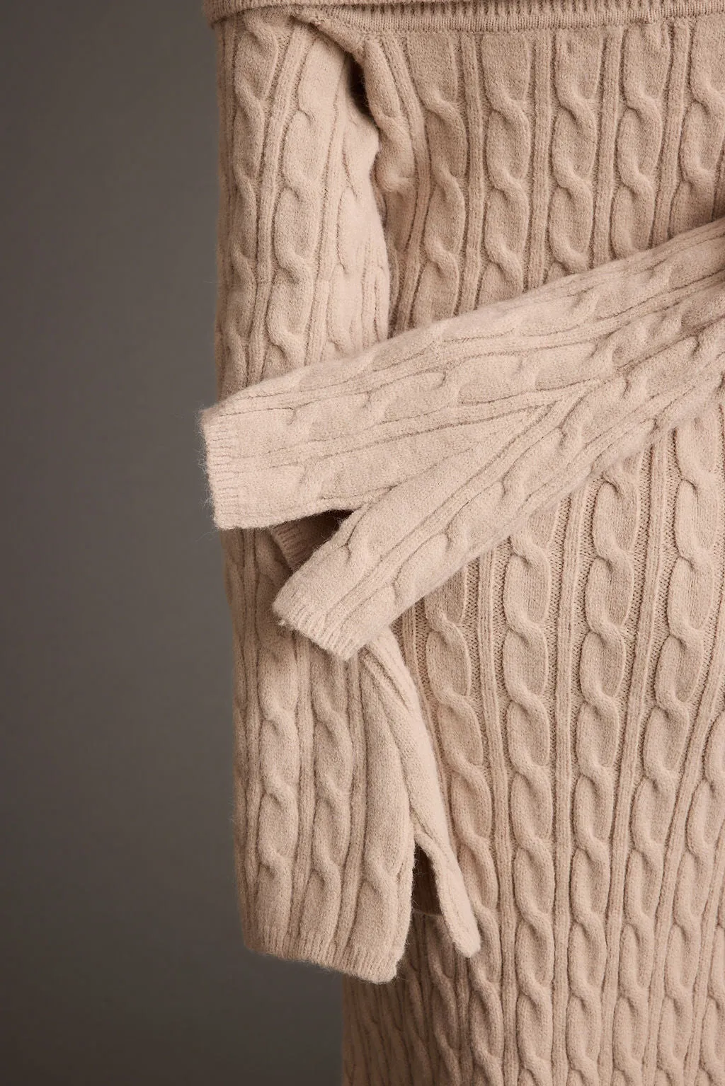 Rhiannon Dusty Rose Sweater Maxi Dress