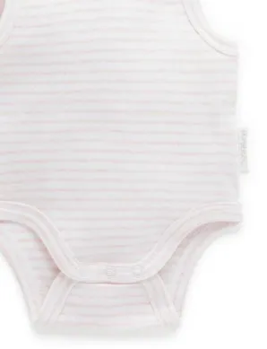 Rib Bodysuit 2 Pack Pale Pink
