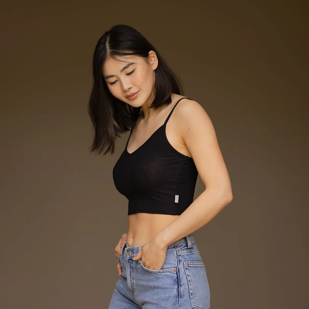 Ribbed Cropped Cami