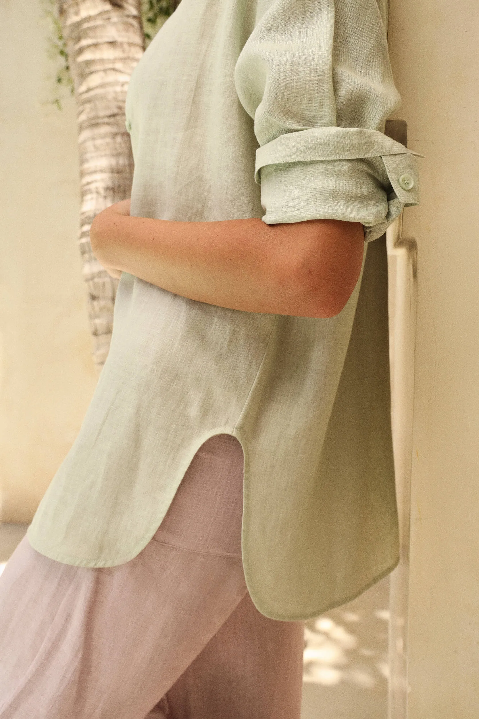 SAND Shirt (Mint) & Bali Pants (Lavender Mist)
