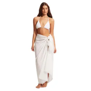 SEAFOLLY - Textured Cotton Beach Wrap (One Size)