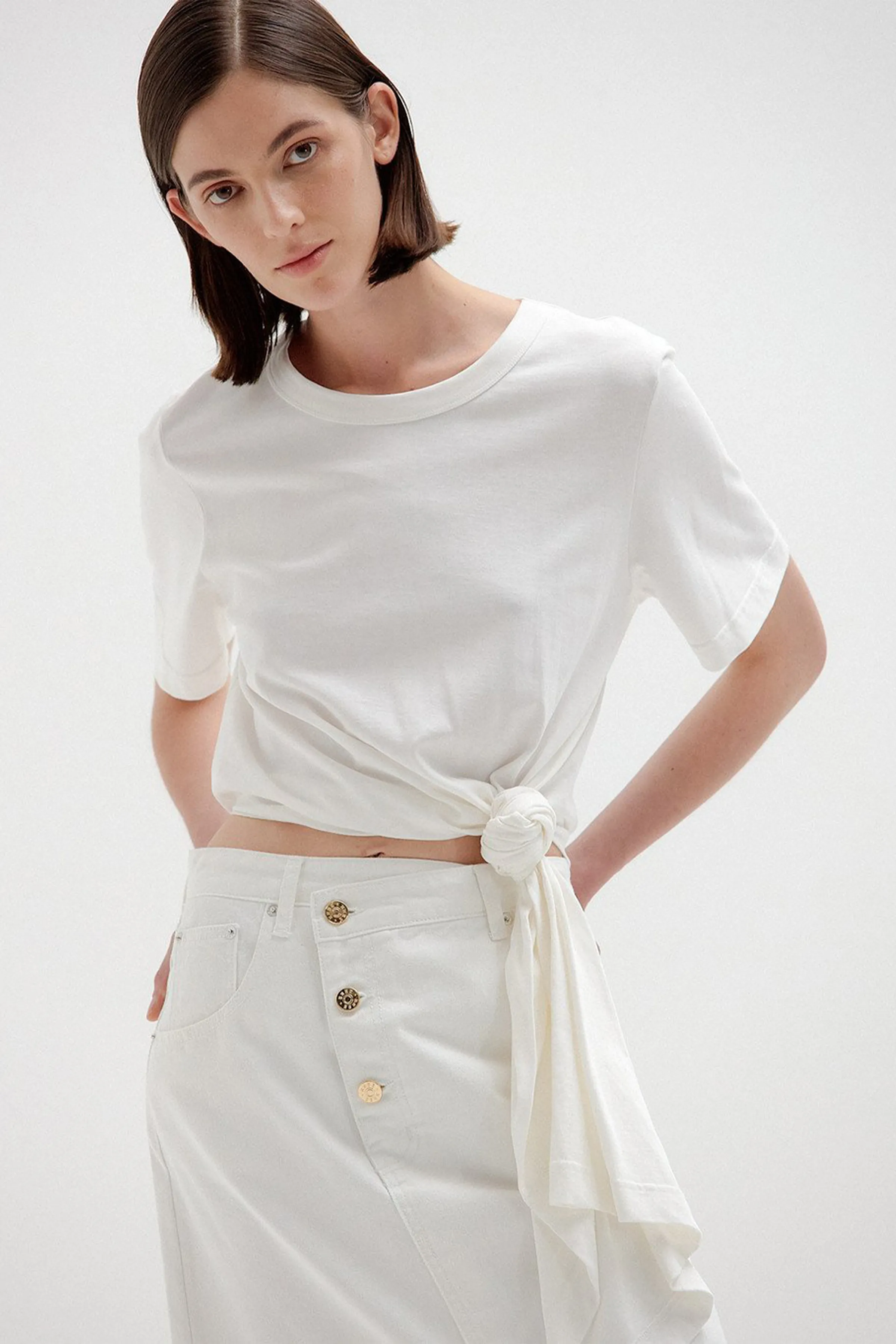 SEE KNOTTED TIE T-SHIRT