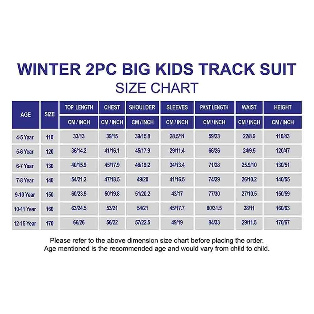 Self Patterned White Patch Casual Stripes 2Pcs Track Suit Set For Kids & Tweens