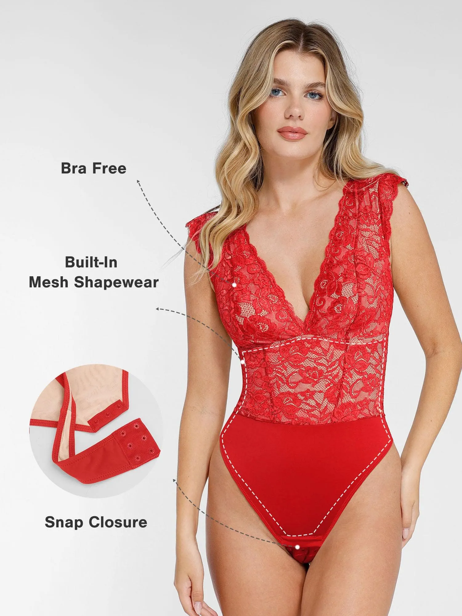 Shapewear Lace Sculpting Bodysuit Slimming Midi Skirt Set