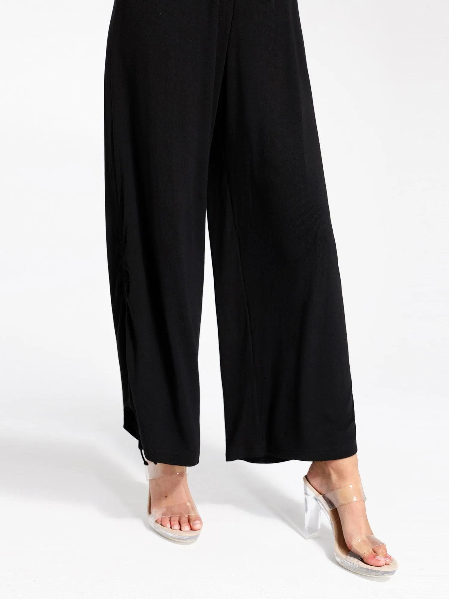 Shapewear Modal Square Neck Tummy Wide Leg Jumpsuit