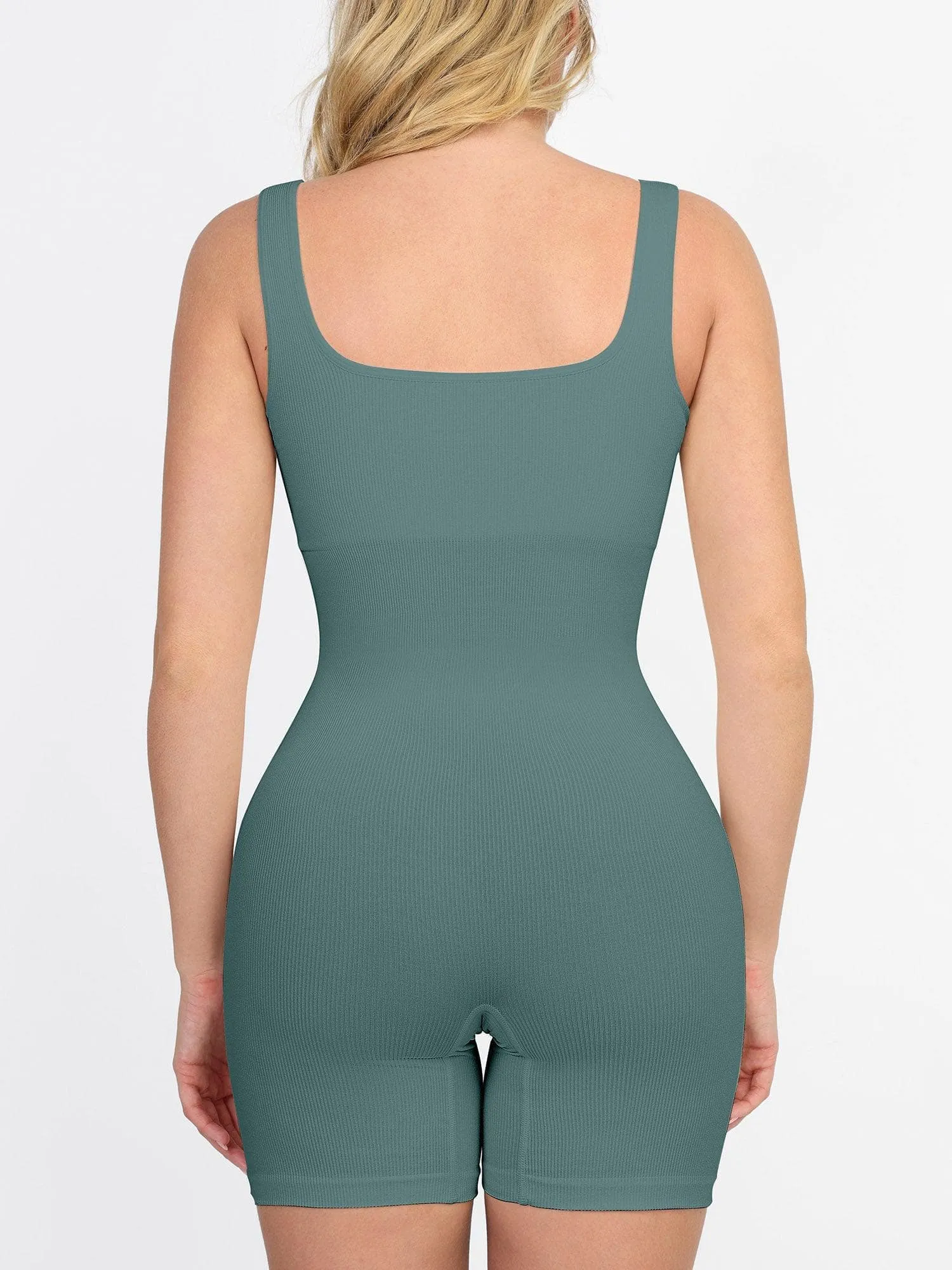 Shapewear Seamless Square Neck Smoothing Sport Romper