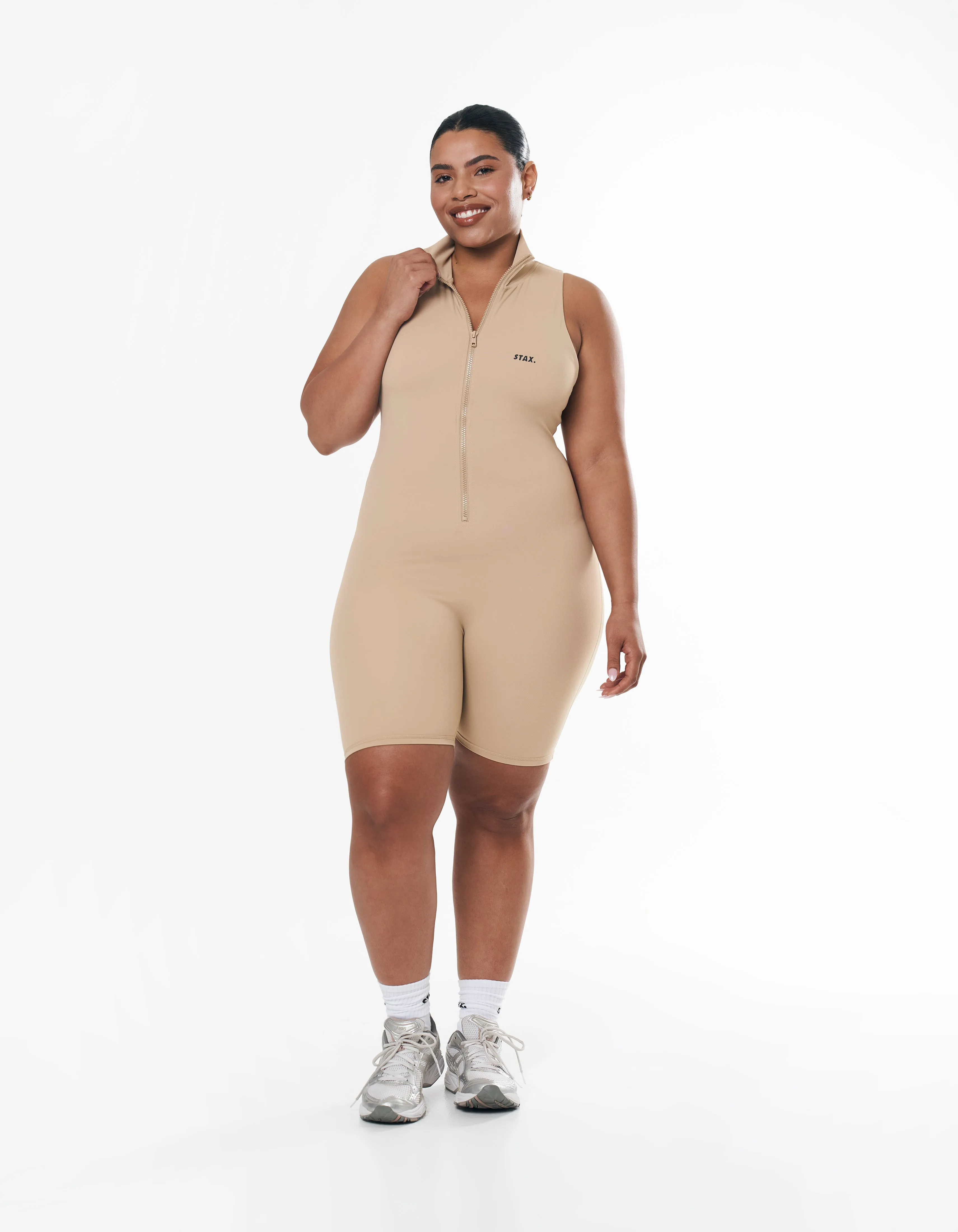 Short Leg Bodysuit NANDEX ™ - Sand - Beige