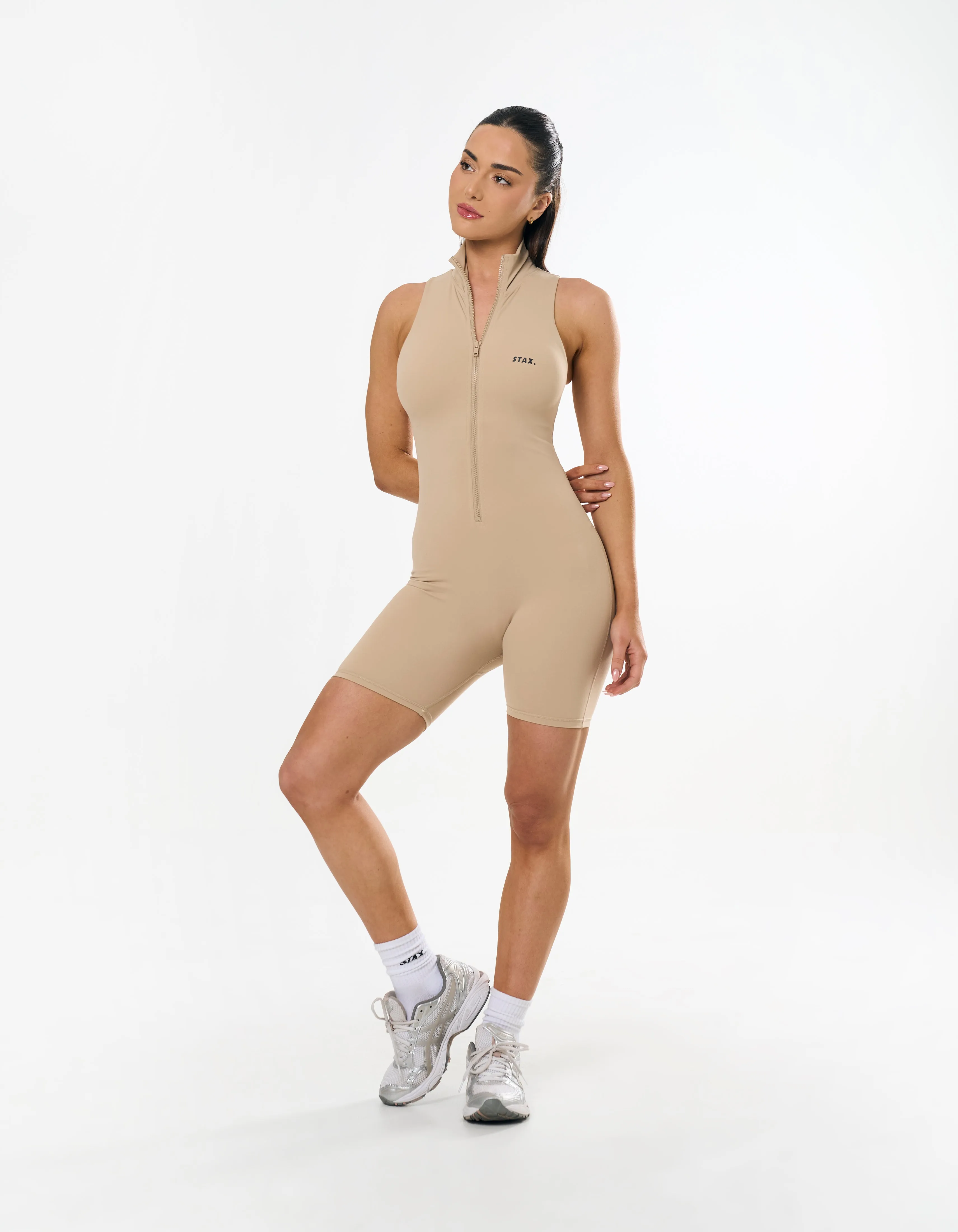 Short Leg Bodysuit NANDEX ™ - Sand - Beige