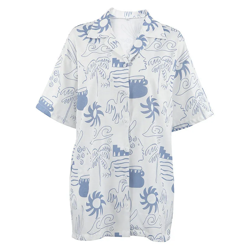 Short Sleeve Shorts Two-piece Set
