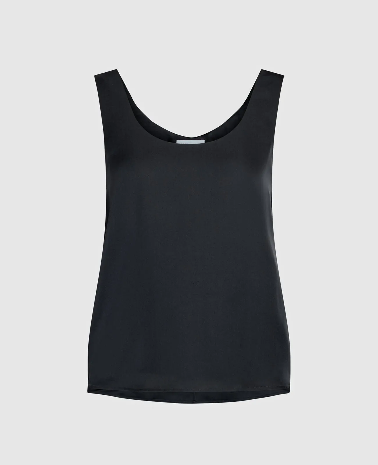 Silk Double Scoop Neck Tank