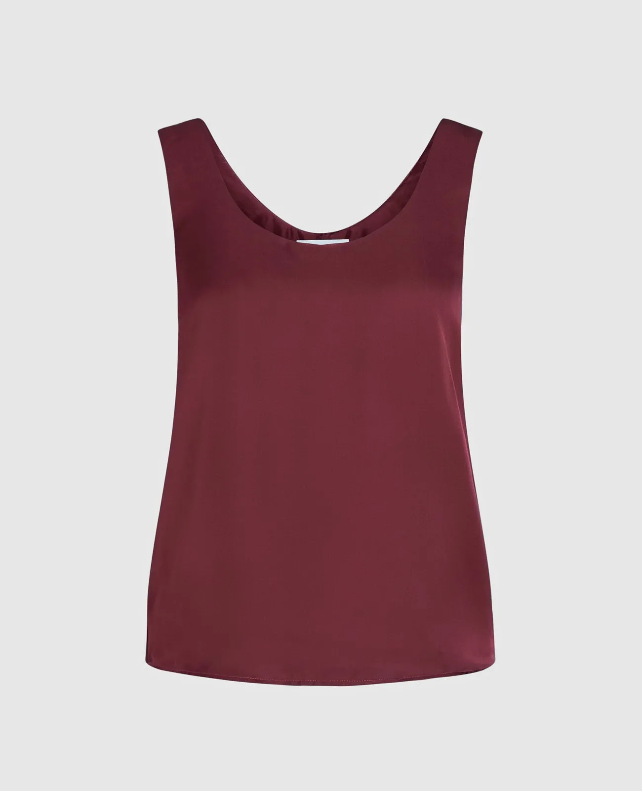 Silk Double Scoop Neck Tank