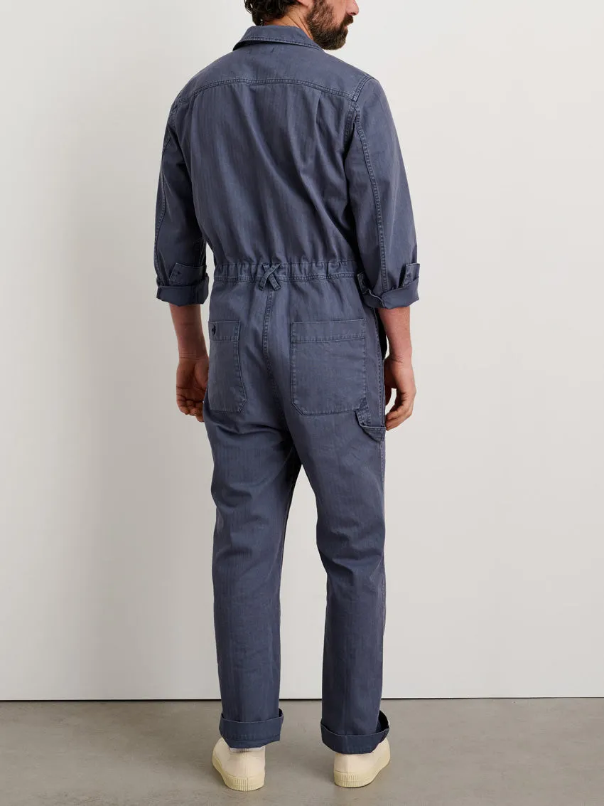 Slim-Fit Overall for Men with Zip