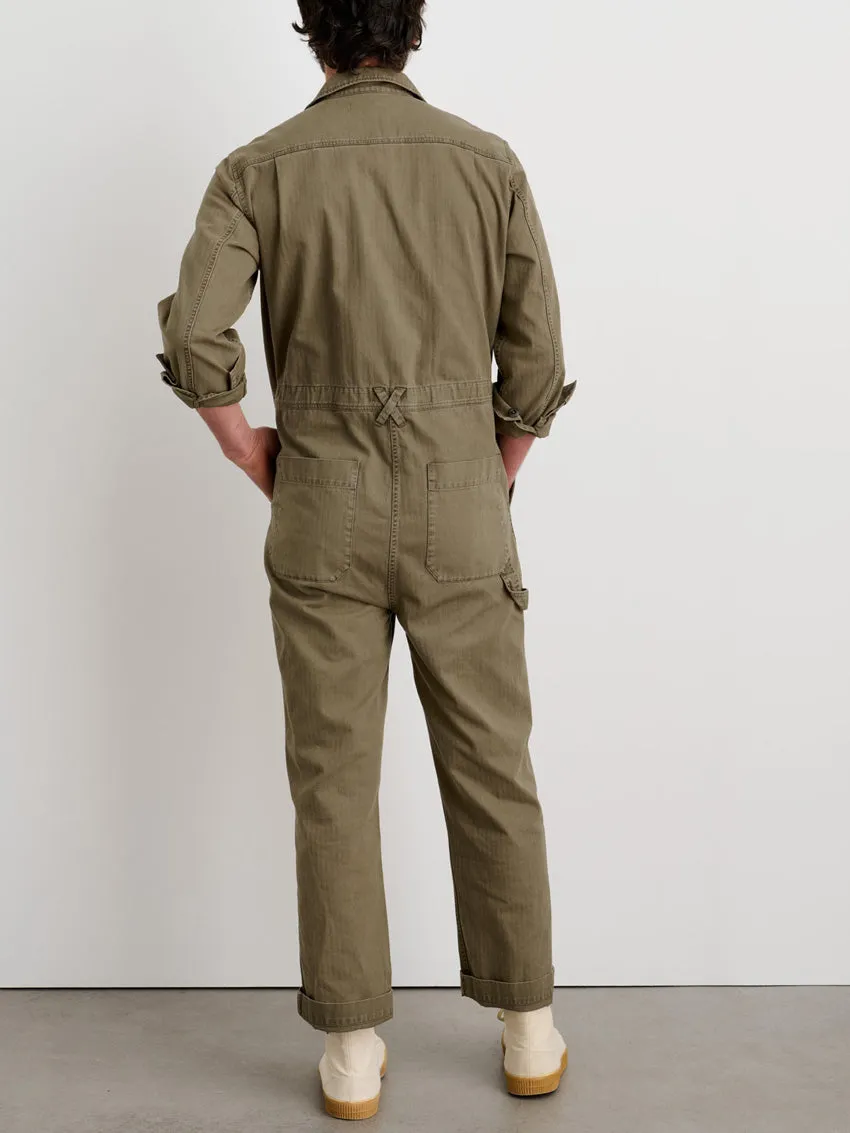 Slim-Fit Overall for Men with Zip
