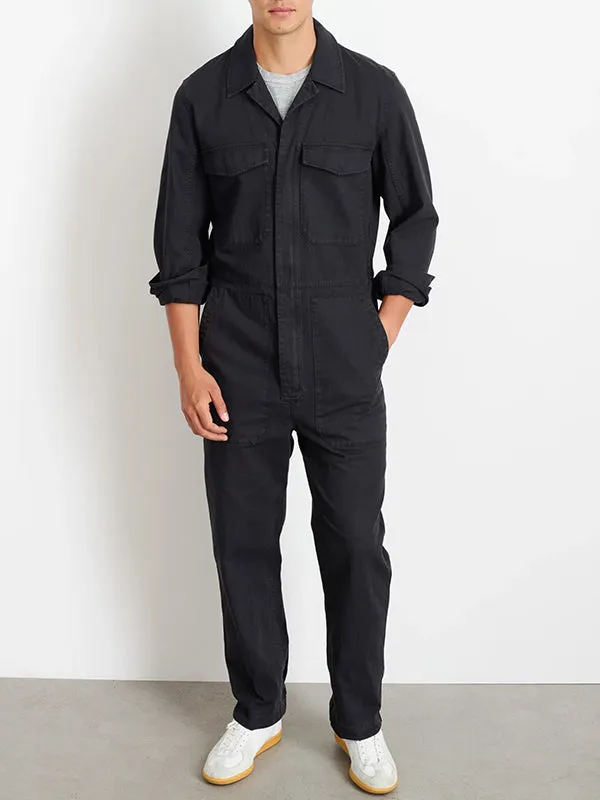 Slim-Fit Overall for Men with Zip