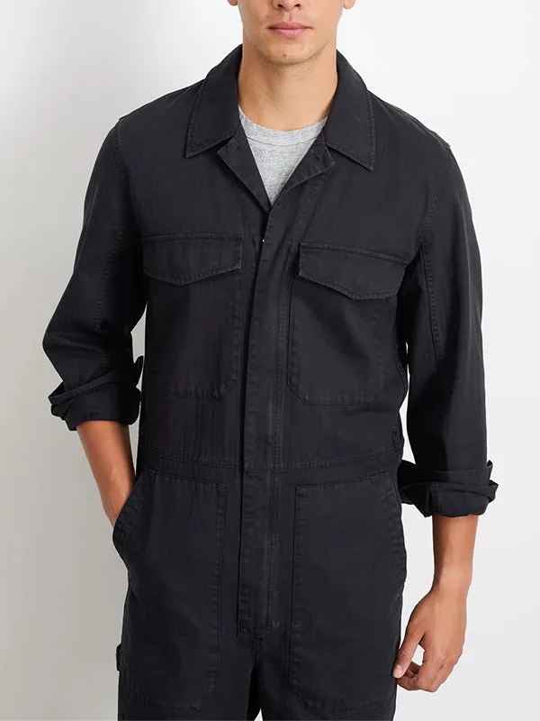 Slim-Fit Overall for Men with Zip