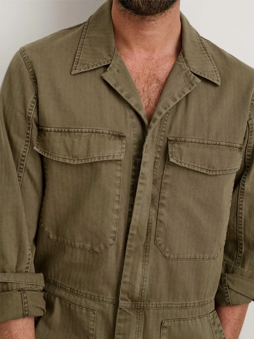 Slim-Fit Overall for Men with Zip