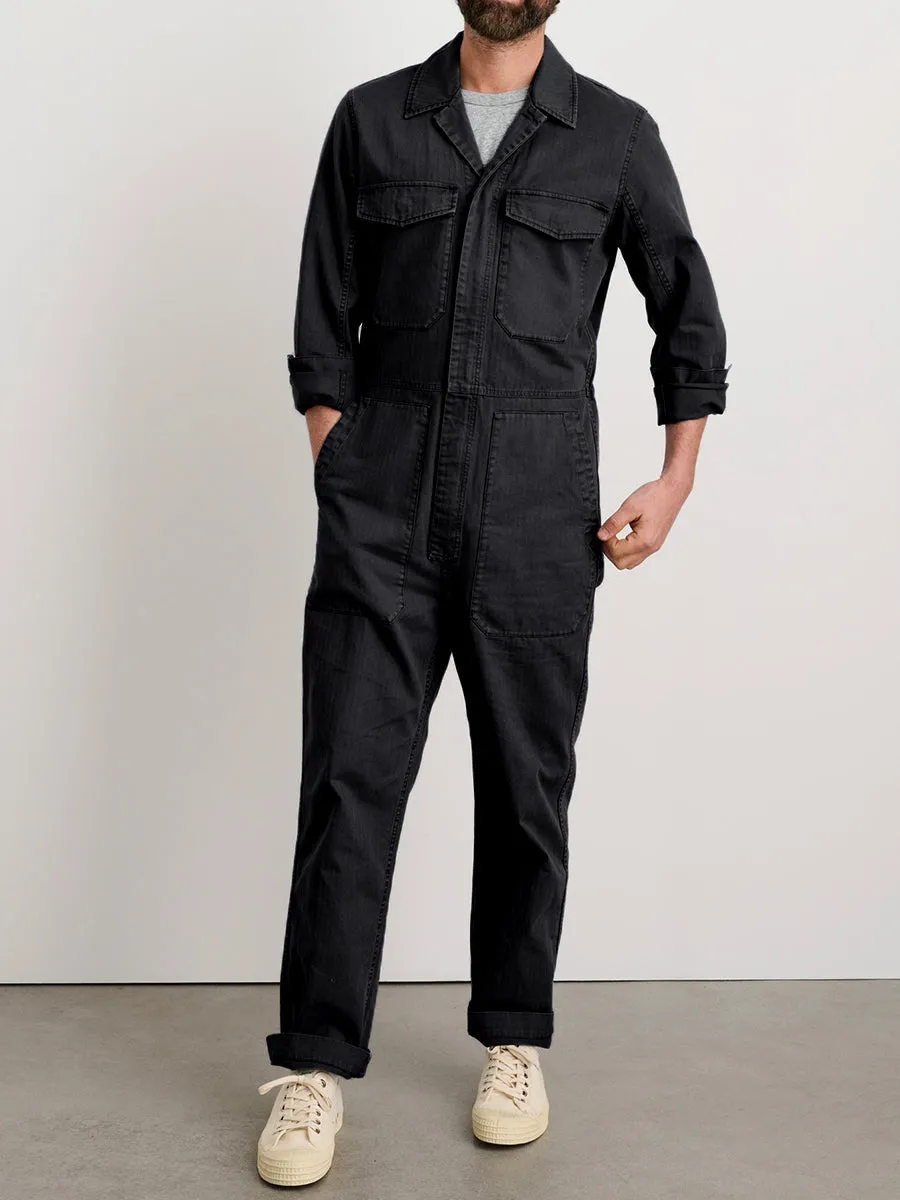 Slim-Fit Overall for Men with Zip