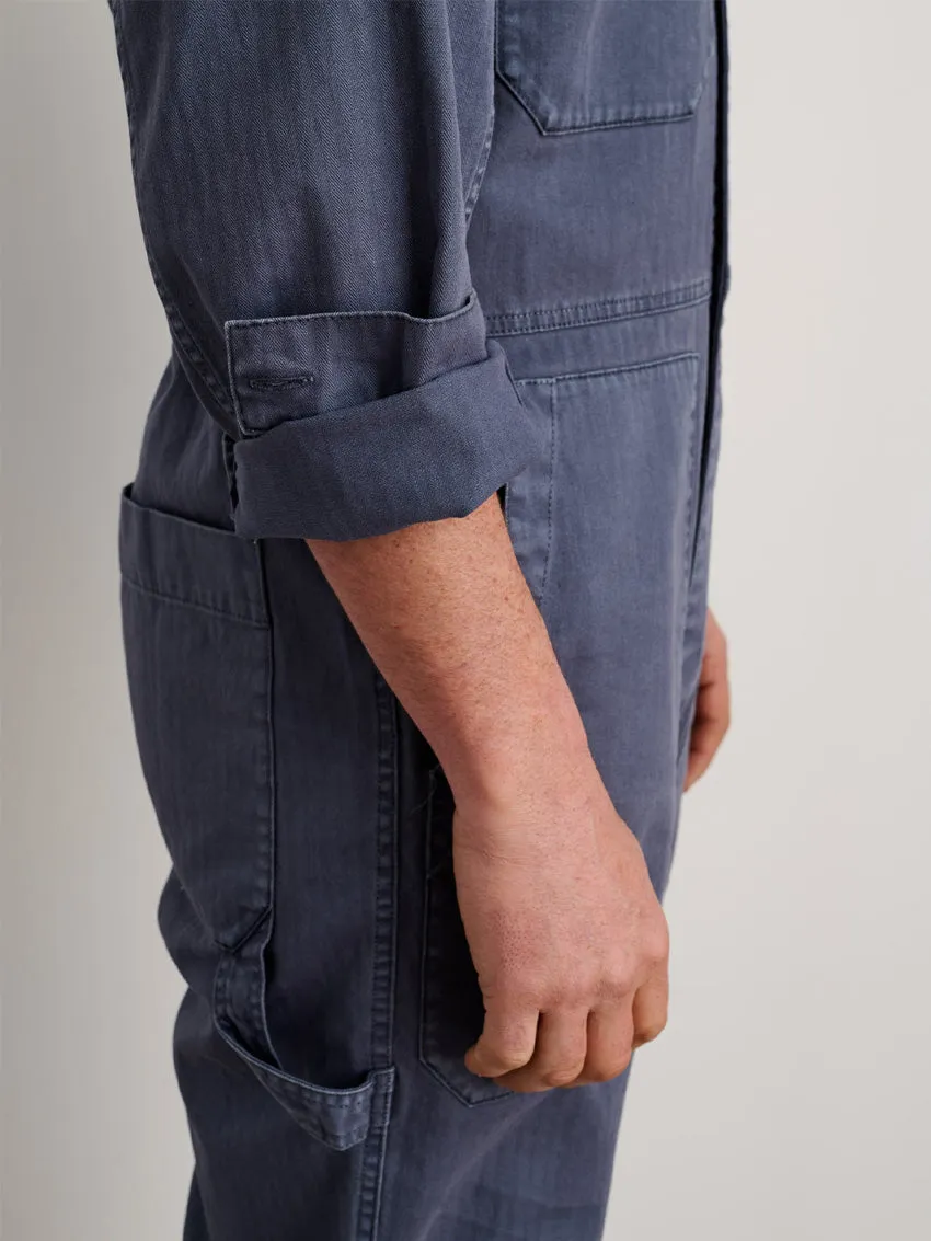 Slim-Fit Overall for Men with Zip