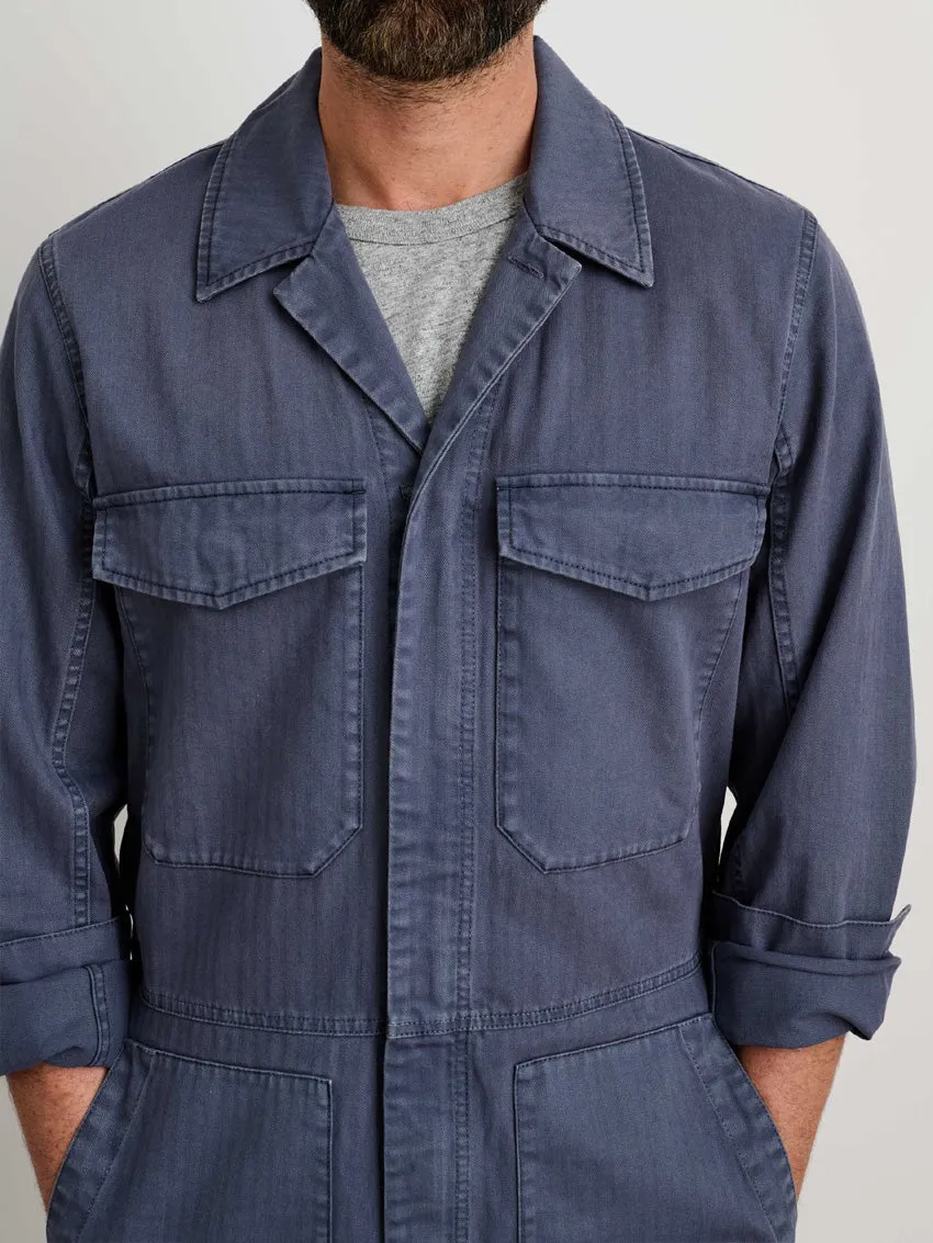 Slim-Fit Overall for Men with Zip