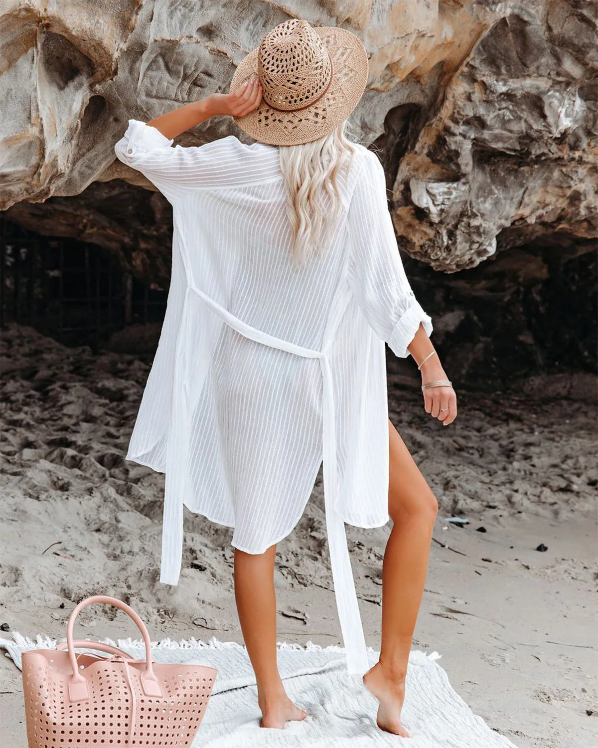 SLIM® Through Lapel Shirt Dress