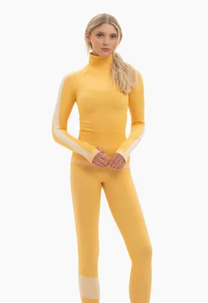 Sloobie Aspen Thermal Base Layer Leggings in Yellow