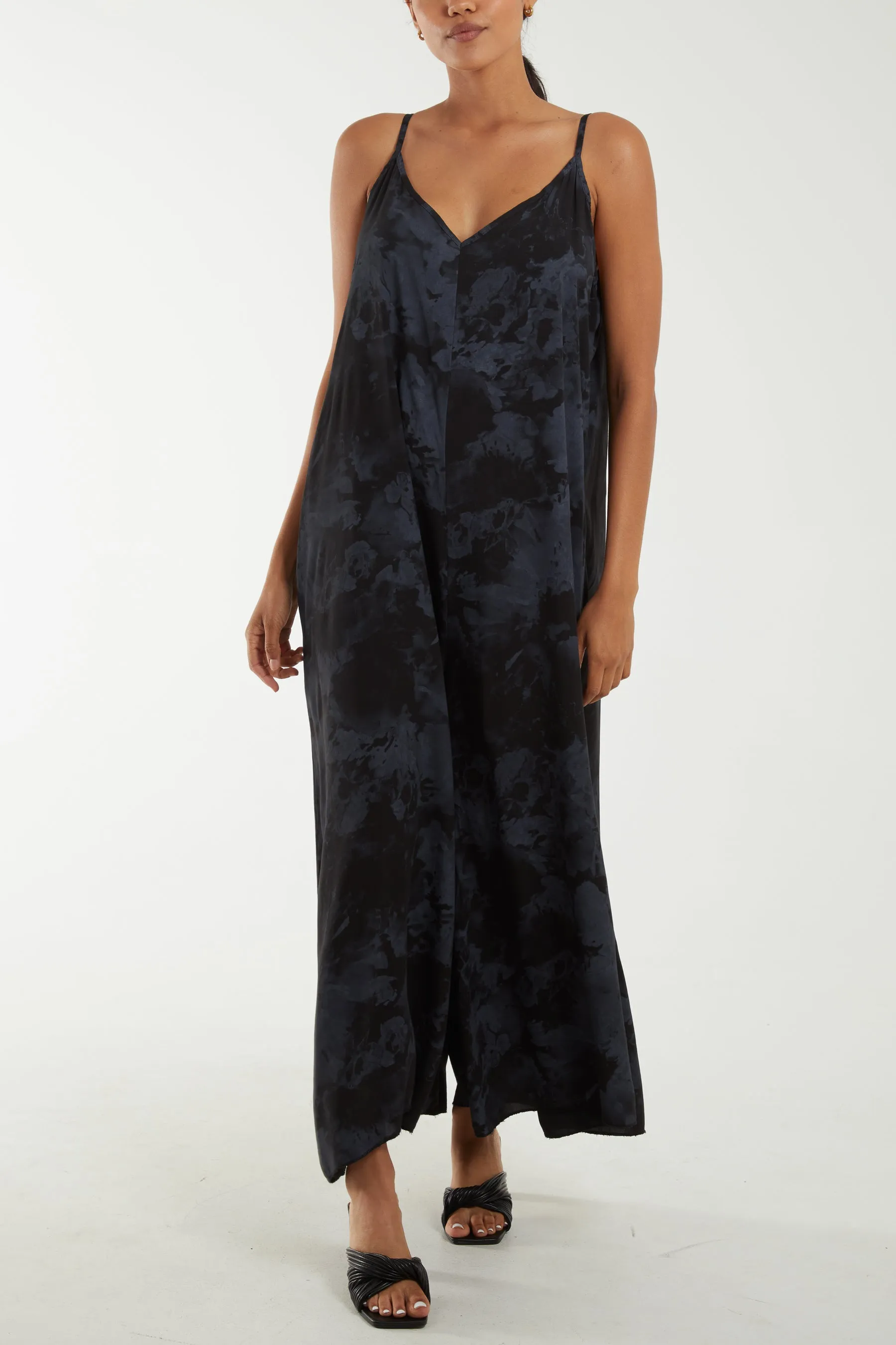 Smoky Print Cami Relaxed Fit Jumpsuit