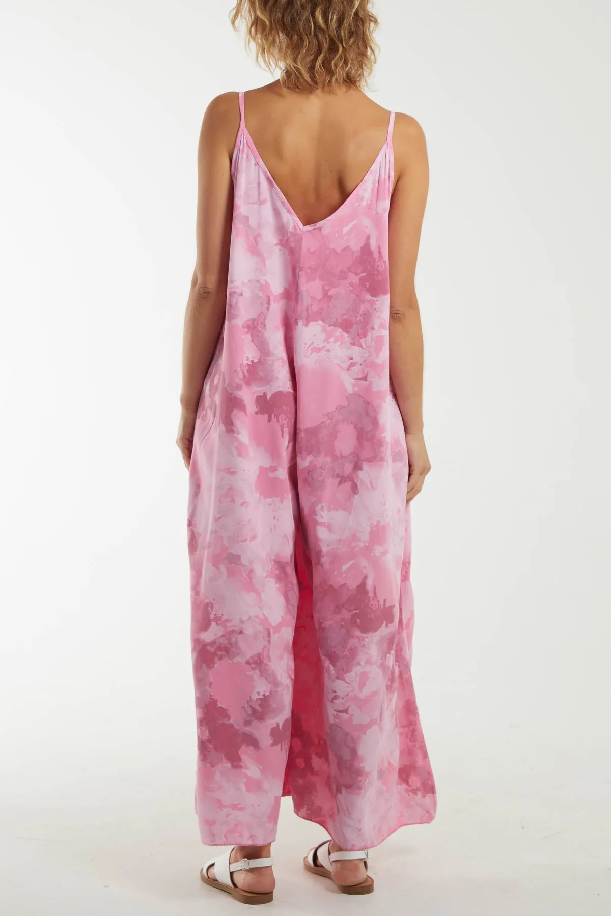Smoky Print Cami Relaxed Fit Jumpsuit