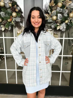 Snow falling Shacket