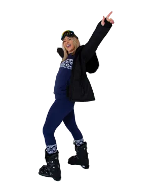 SNOWCAT Base Layer Set Navy Blue