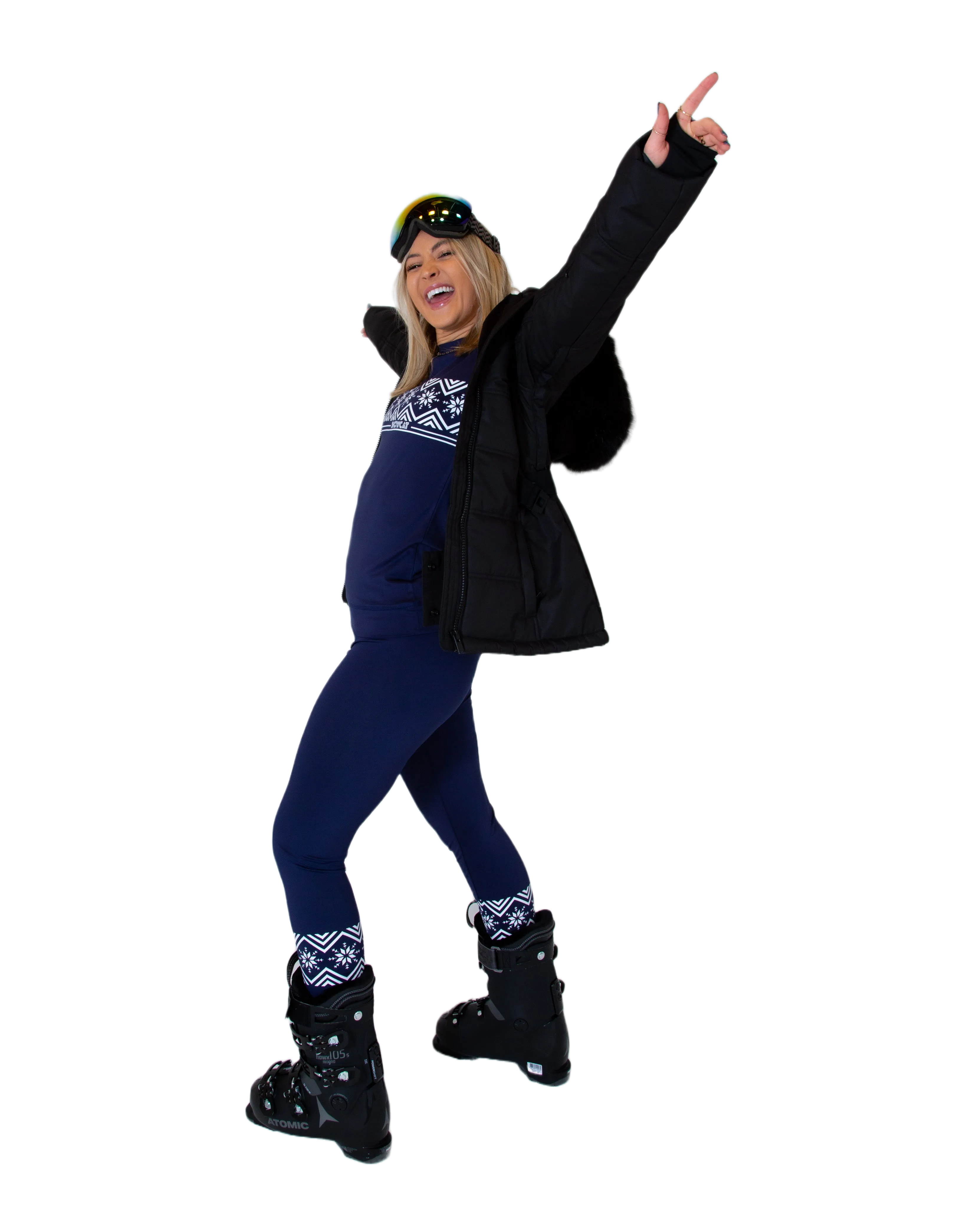 SNOWCAT Base Layer Set Navy Blue