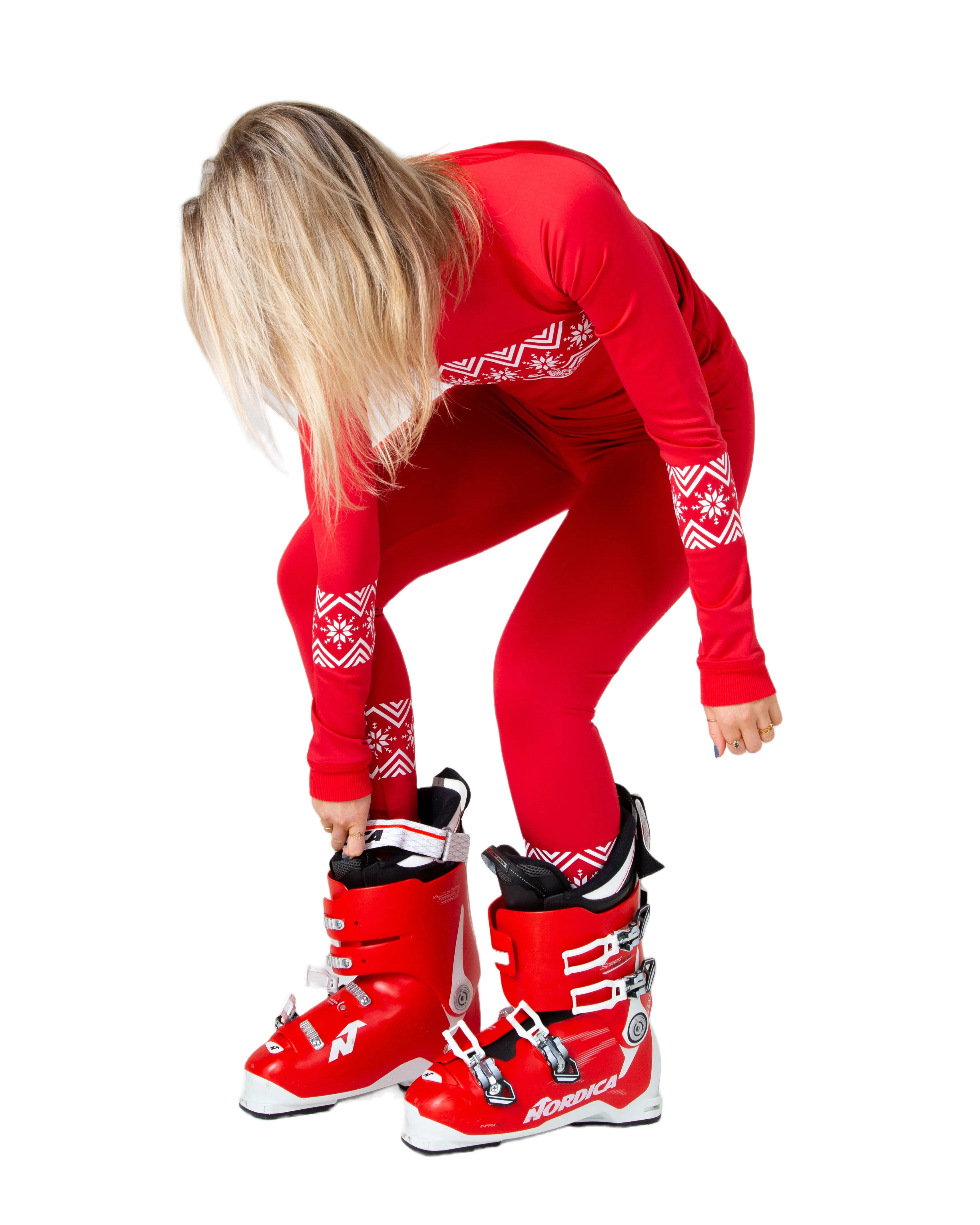 SNOWCAT Base Layer Set Red