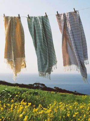 Sorrento Hammam Towel, Mustard
