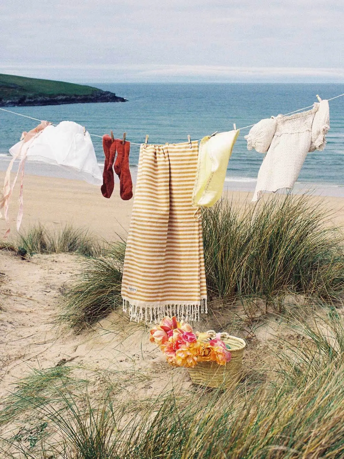 Sorrento Hammam Towel, Mustard