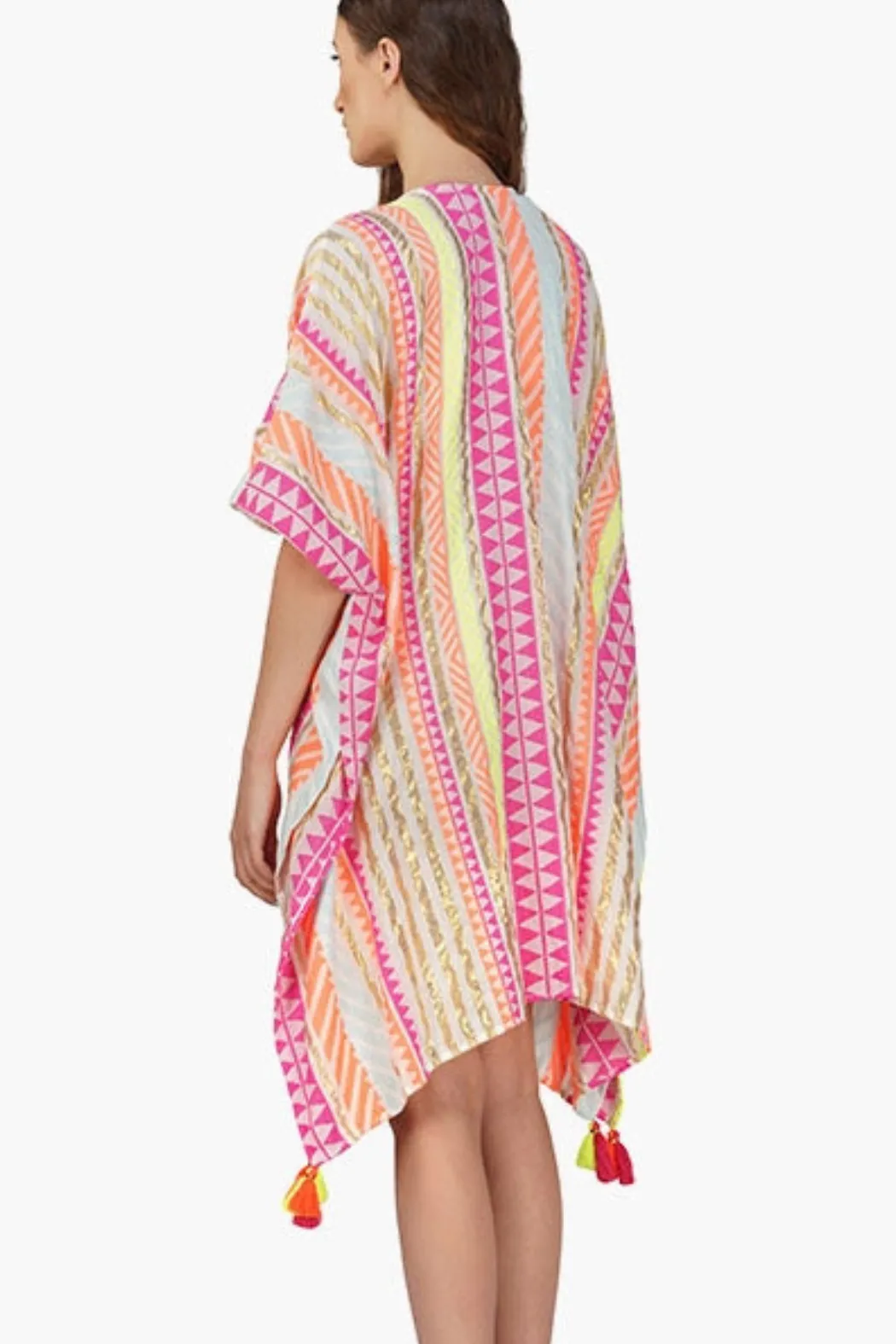 Striped Swim Coverup