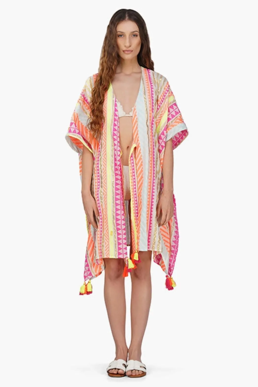 Striped Swim Coverup