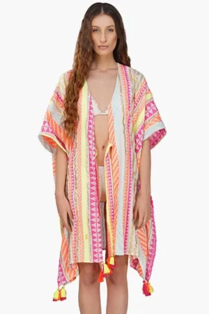 Striped Swim Coverup