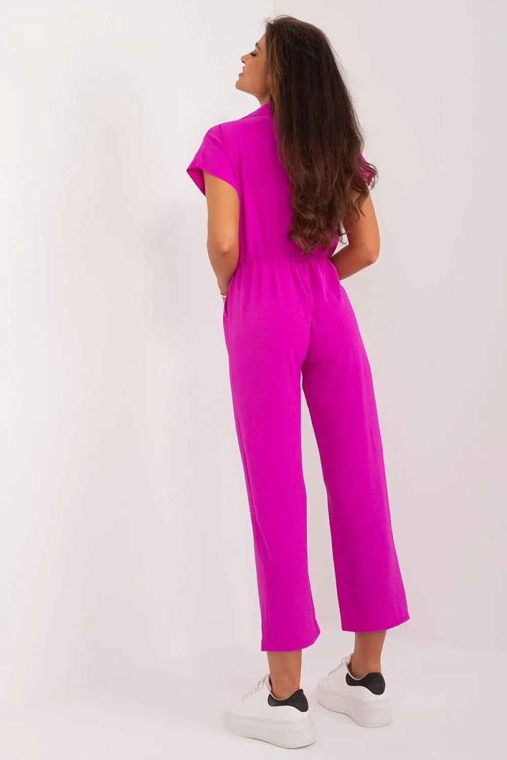 Stylish design short sleeve jumpsuit