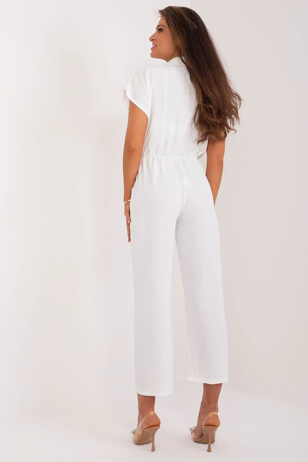 Stylish design short sleeve jumpsuit