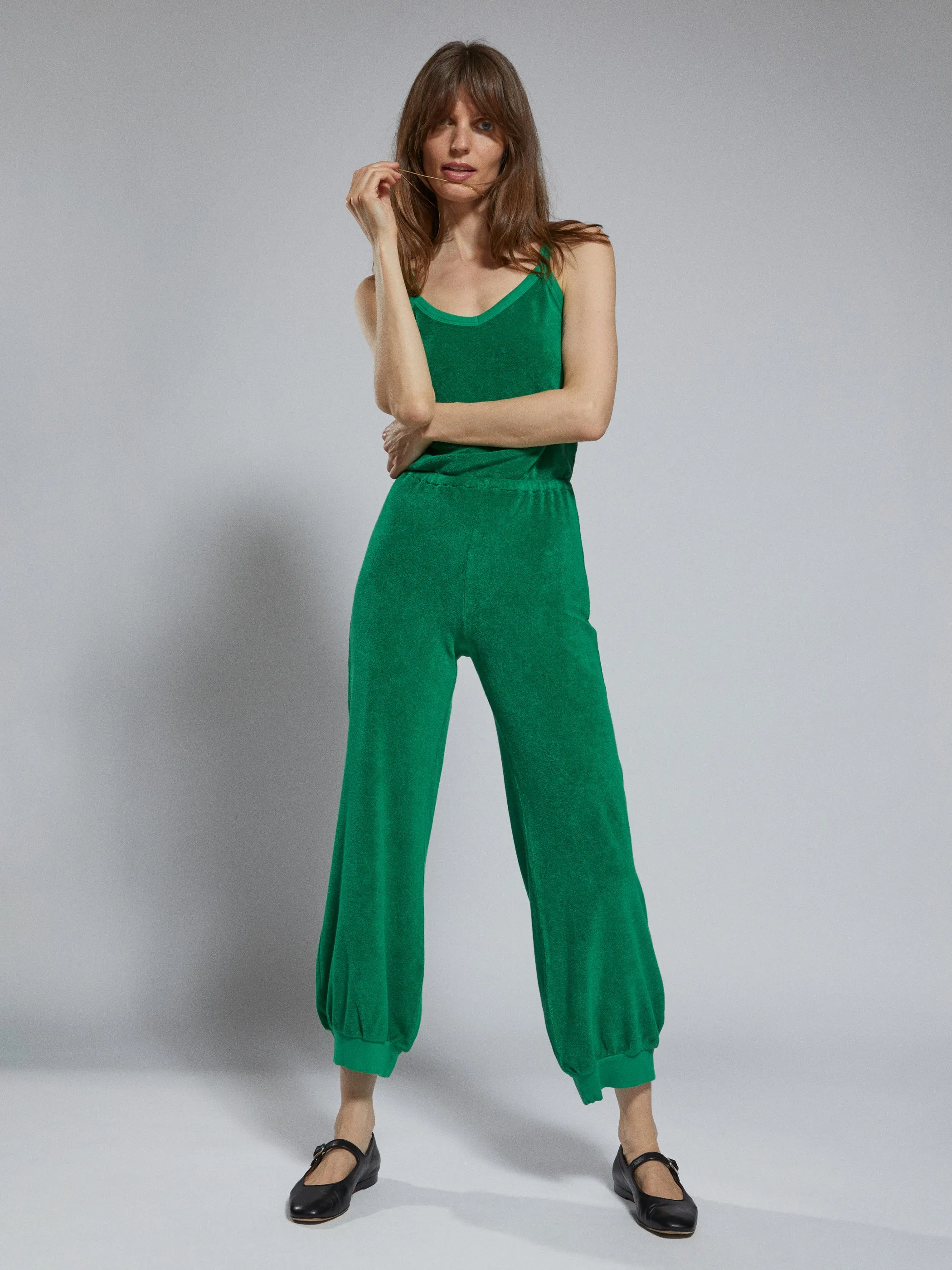 The Giorgi Tank Jumpsuit in Terry