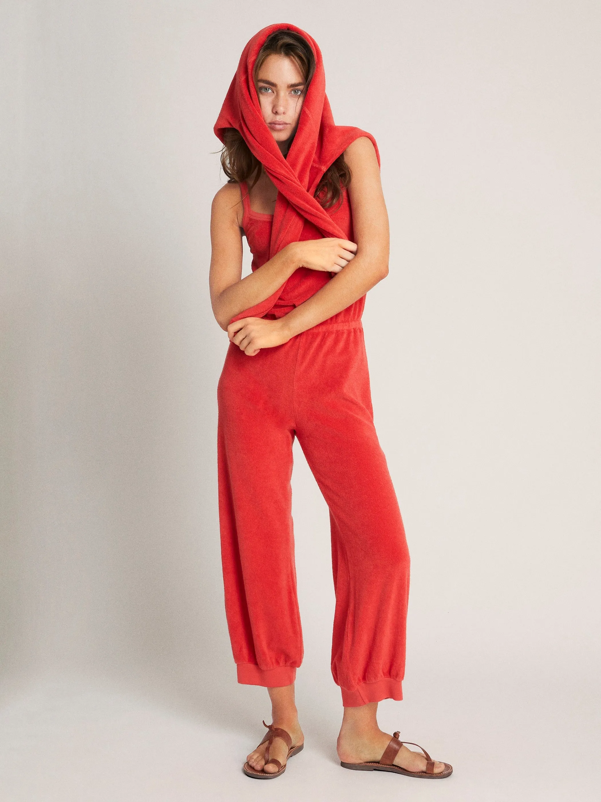 The Giorgi Tank Jumpsuit in Terry