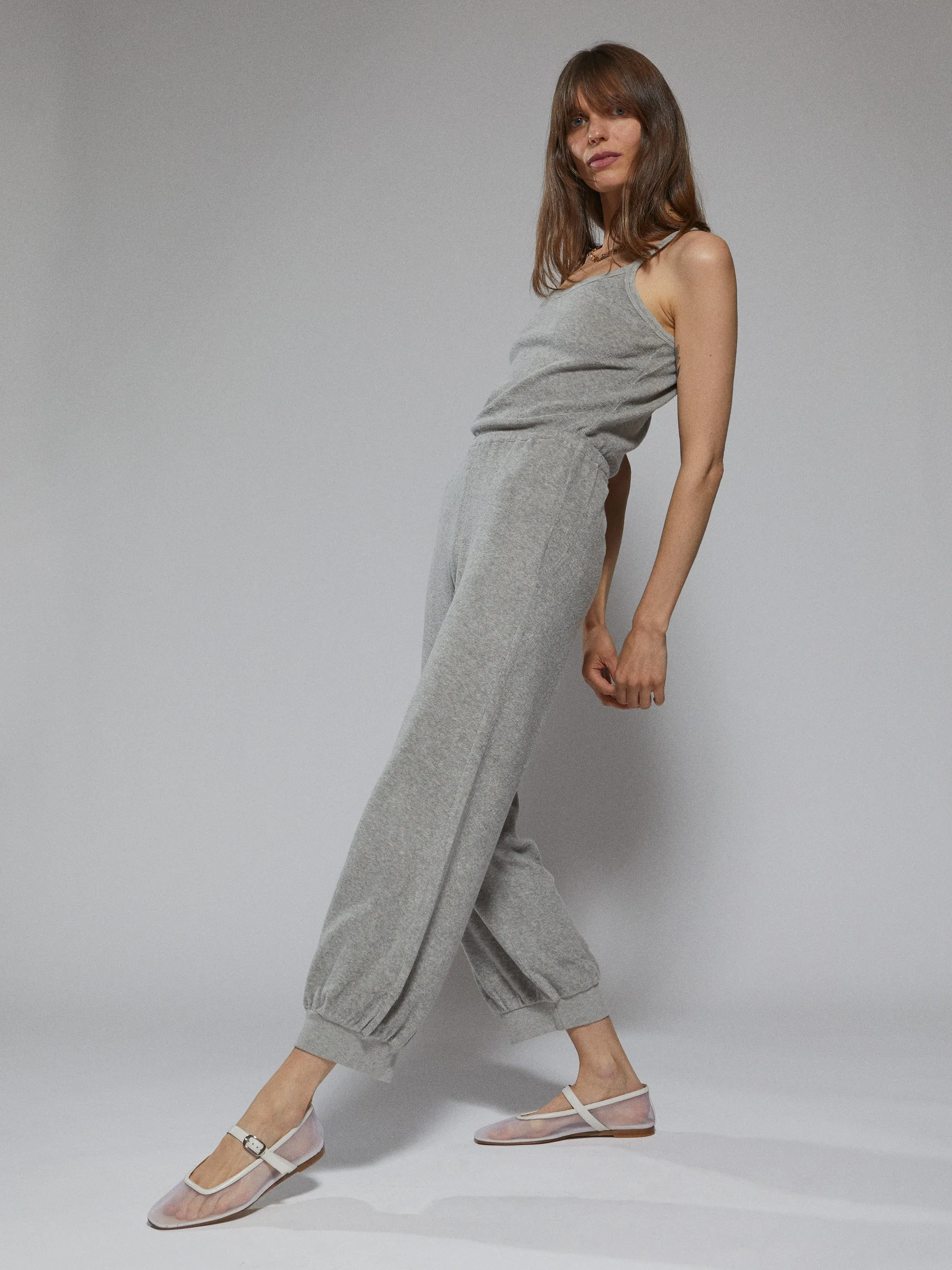 The Giorgi Tank Jumpsuit in Terry