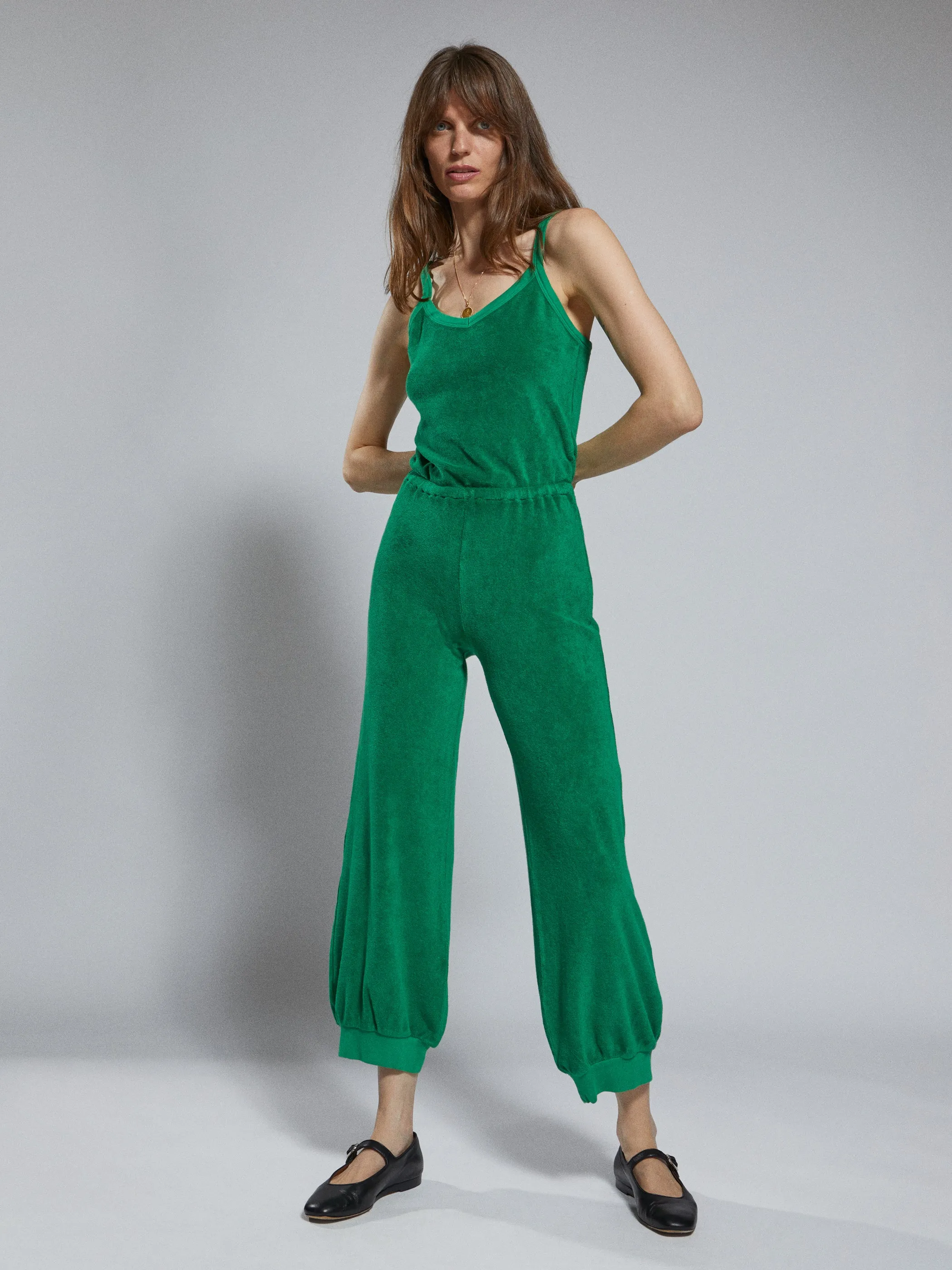 The Giorgi Tank Jumpsuit in Terry