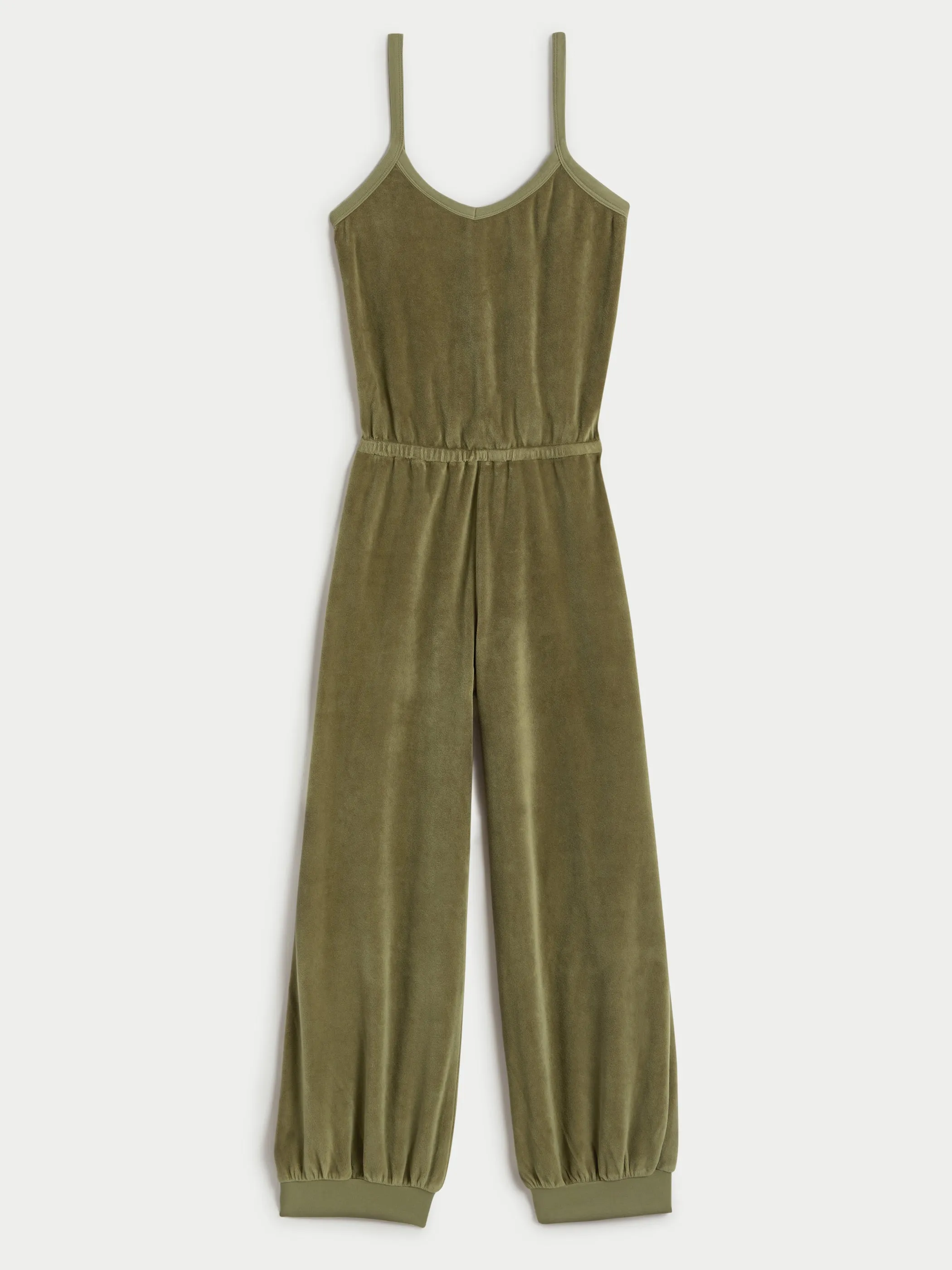 The Giorgi Tank Jumpsuit in Velour