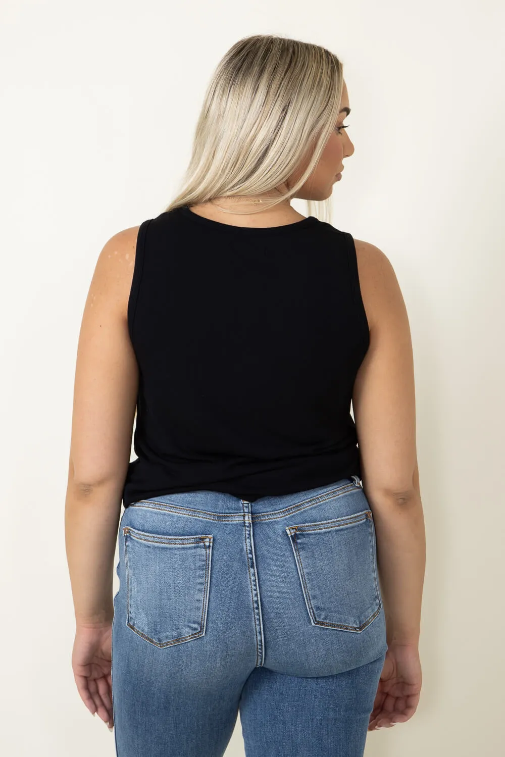 Thread & Supply Naomi Tank Top for Women in Black | T2484MSTS-BLACK