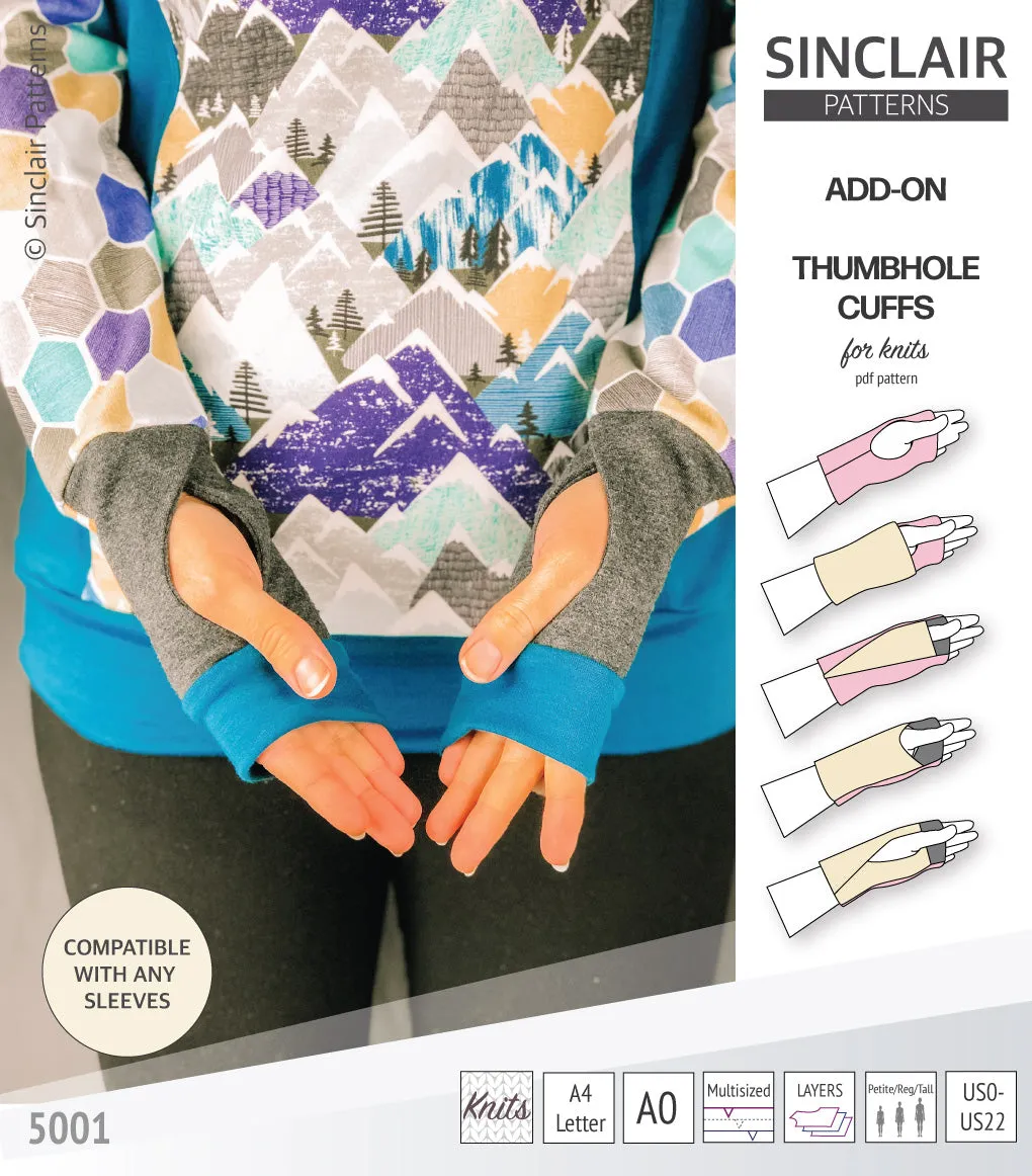 Thumbhole cuffs pack add on (PDF)