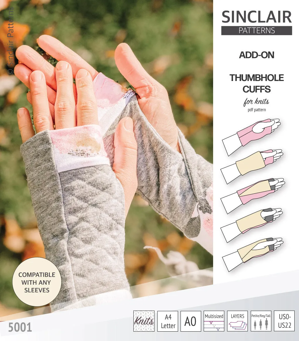Thumbhole cuffs pack add on (PDF)